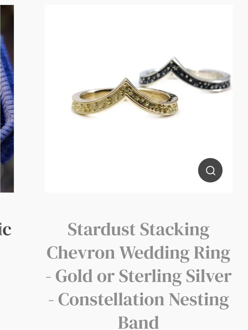Sterling Silver Chevron Ring with Clear Stones - Silver